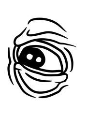 riesiges großes auge horror halloween gruselig monster comic cartoon clipart design glubscher angucken sehen betrachten blick starren