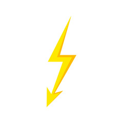 Lighting Flash Icon isolated.