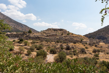 Mycenae, an archaeological site, in Peloponnese, Greece. In the second millennium BC, it was one of the major centers of Greek civilization.