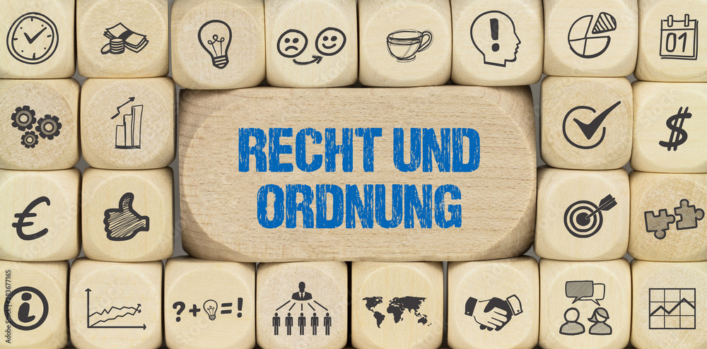 Poster Recht und Ordnung