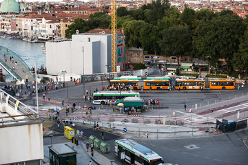  Venetian bus transport hub for transportation of passengers to the mainland.