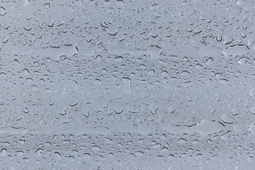 Background of water drops on glass