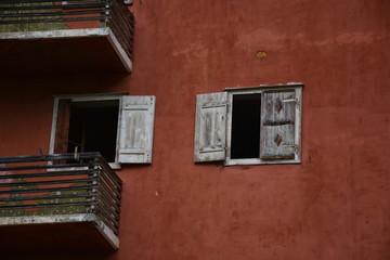 Südtirol, Martell, Matrtelltal, Lost Place, Hotel, Paradiso, Val Martello, Fenster, baufällig,...
