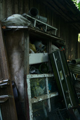 Human waste from window frames and glasses, plastic clog the territory