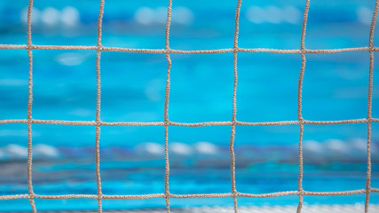 Grid over the pool water