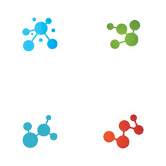 Molecular structure chemical atoms vector