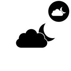 Obraz premium weather icon - white vector icon