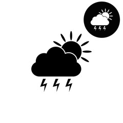 weather icon  - white vector icon