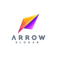 arrow logo design vector illustration