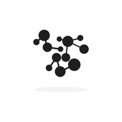 Molecular structure chemical atoms vector