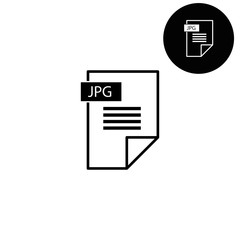 jpg icon  - white vector icon