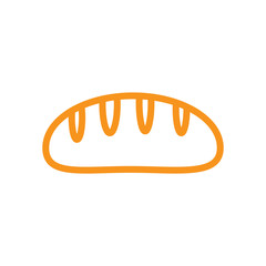 bread icon logo vector design template