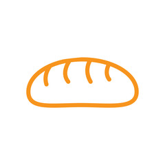 bread icon logo vector design template