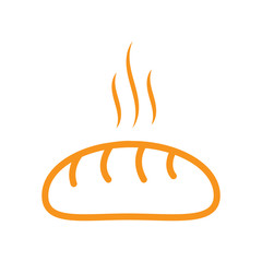 bread icon logo vector design template