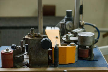 Woodworking shop. Machine tools, tools, devices for processing wood products.
