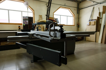 Woodworking shop. Machine tools, tools, devices for processing wood products.