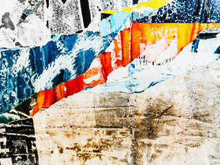 Old posters grunge textures and backgrounds