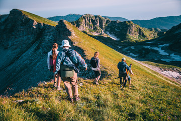 Travel along a beautiful mountain route
