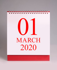 The first day of march 2020.