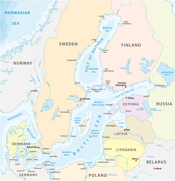 map of the baltic sea the marginal sea of the atlantic ocean