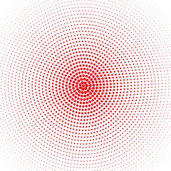 Red dots on white background  