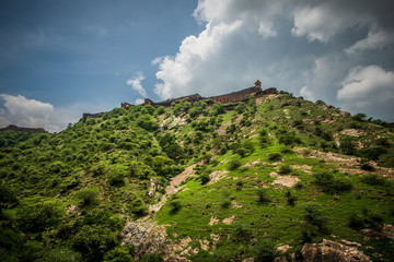 Fototapeta na wymiar Jaigarh Fort heritage tourist destination in jaipur