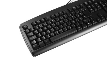 Computer, pc keyboard isolated on white background