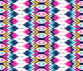 Tribal seamless colorful geometric pattern. Ethnic vector texture.Traditional ornament.