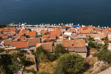 Aerial city view, Sibenik, Croatia