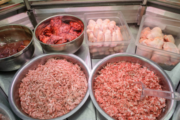 meat on the counter
