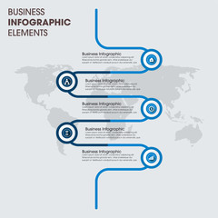 Abstract infographics number options template. Vector illustration. Business data visualization. Process chart. Abstract elements of graph, diagram with steps, options, parts or processes.