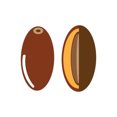 dates fruit logo vector