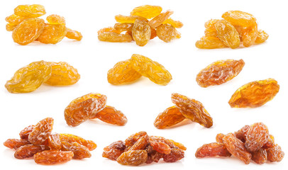 raisins isolated on white background