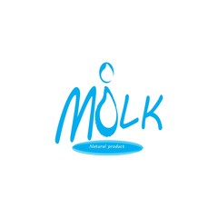 milk logo vector
