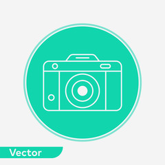 Camera vector icon sign symbol