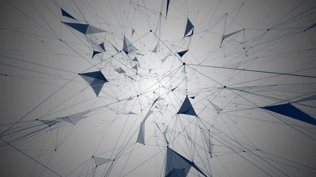 Plexus abstract technology and engineering background with original organic motion. Dotted particle technology background, enterprise production promotion, simple business technology particles.