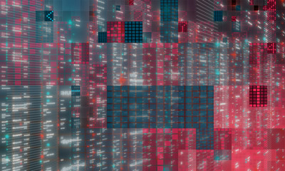 Software, web development, programming concept. Abstract Programming
