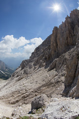 Trip over Tschager Joch, Rosengarten