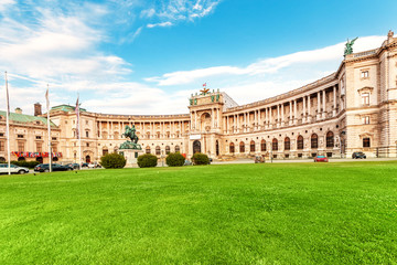 Fototapeta premium The Hofburg Palace complex, which served as the residence of the Habsburg imperial court since the 13th century, now houses the Austrian Presidential Administration and museum rooms