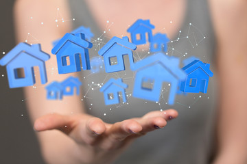 Model of the house and digital iot