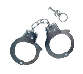 Handcuffs isolated on white