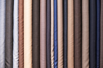 Selection of suit fabrics