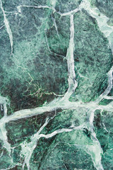  Texture of green marble with white stripes and dark spots