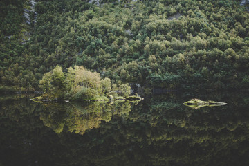The UNESCO Naeroyfjord views from the cruise, near Bergen in Norway