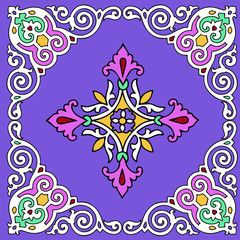 Ornamental patterns are the soul of the people. I saw such an ornament on furniture, in the decoration of buildings, clothes.