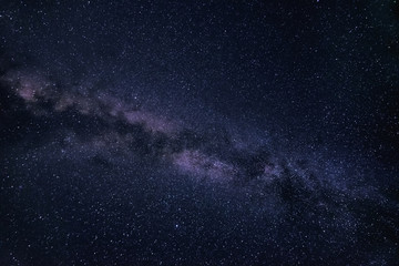 Milky Way stars on a dark night sky