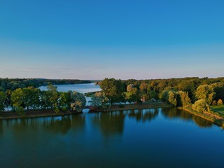 Fototapeta premium panorama of the lake