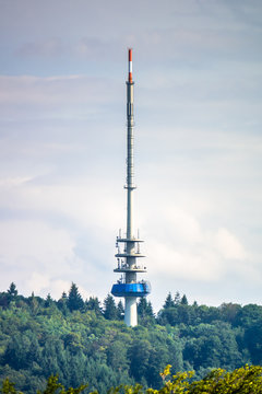 radio broadcast tower in the black forest area Kaiserstuhl Germany