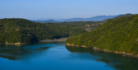 Landscape of Ise Bay at sunny day