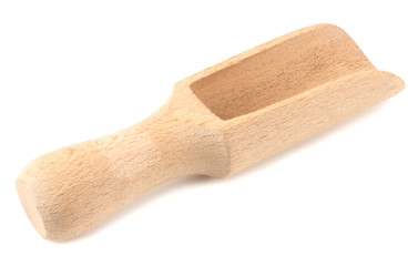 wooden spoon isolated on a white background